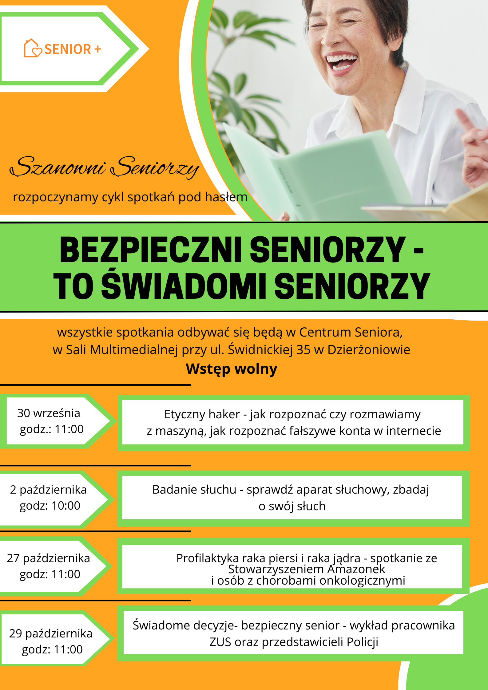 Bezpieczni seniorzy – to świadomi seniorzy